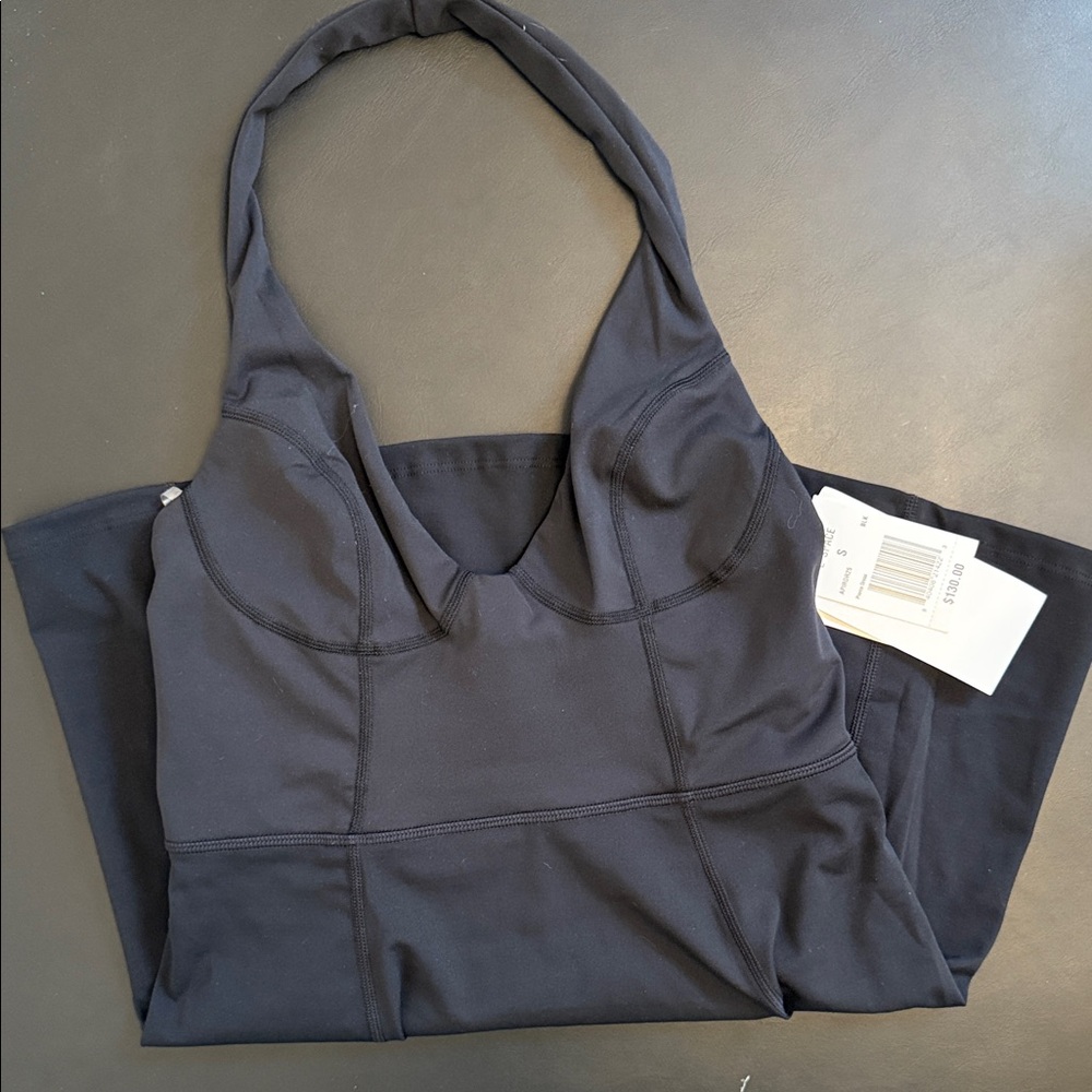 Black Halter-Style Women's tennis dress
